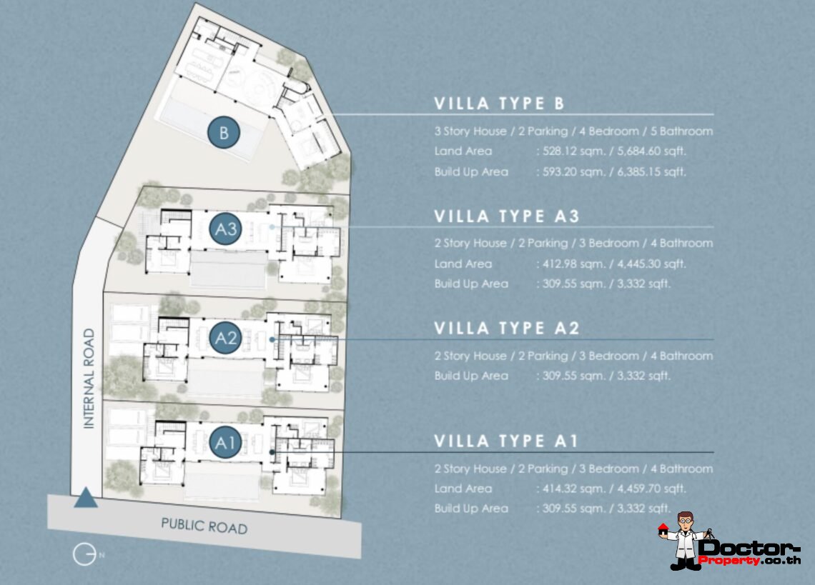 Luxury 3 Bedroom Pool Villa with Sea View in Plai Laem, Koh Samui – For Sale