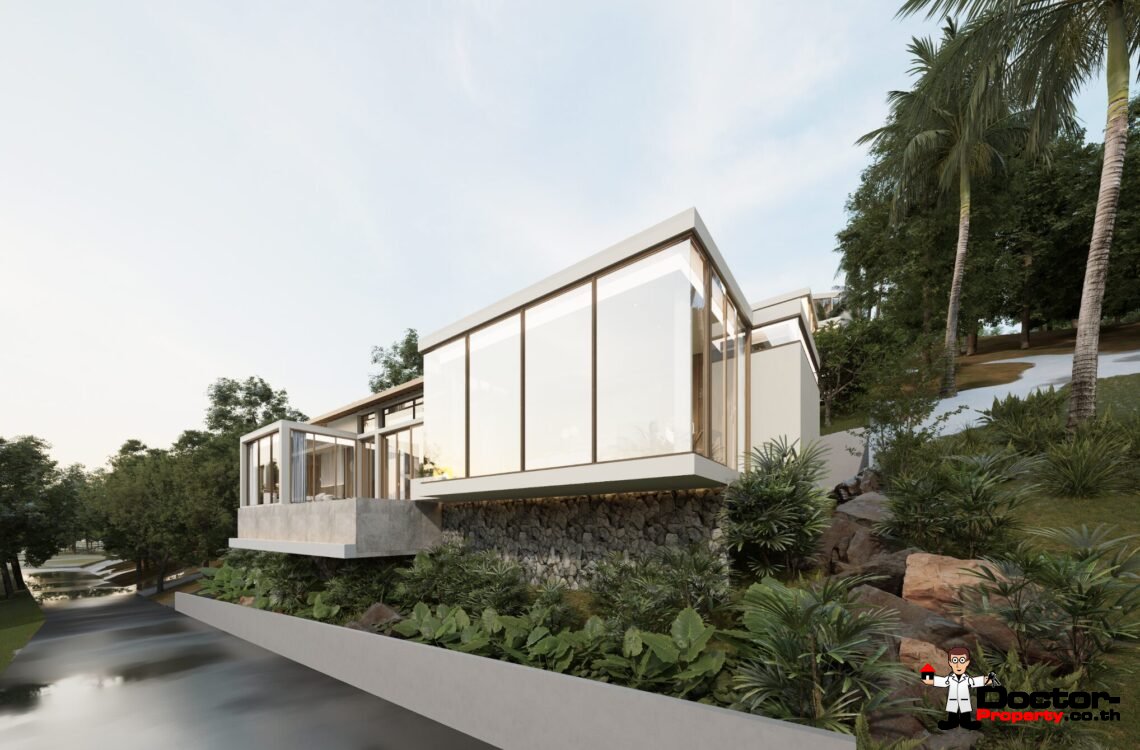 Luxury 3 Bedroom Pool Villa with Sea View in Plai Laem, Koh Samui – For Sale