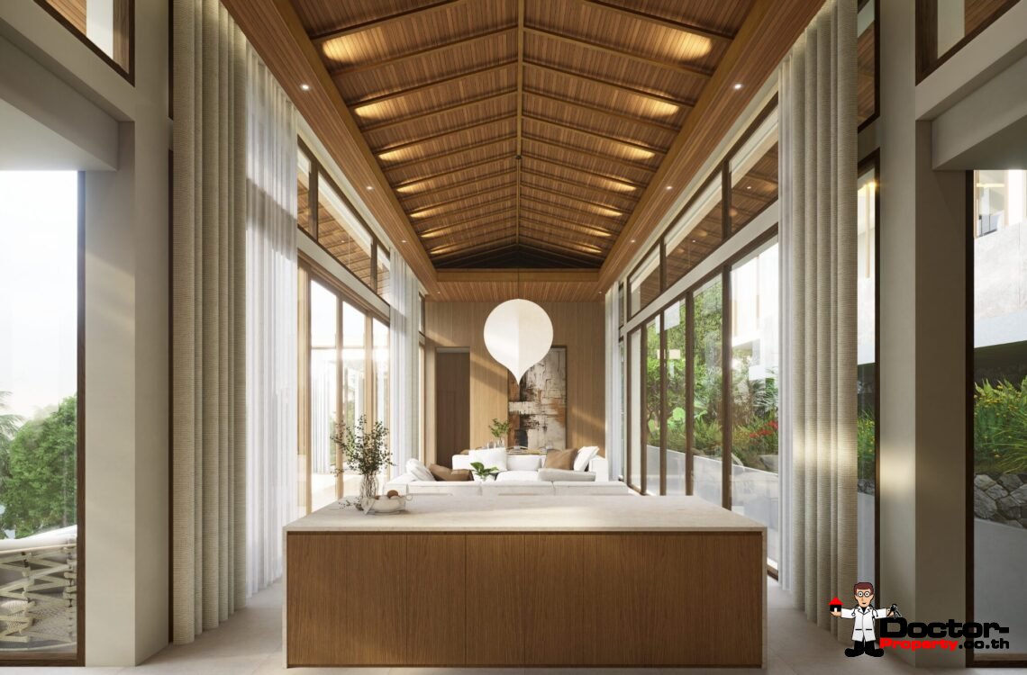 Luxury 3 Bedroom Pool Villa with Sea View in Plai Laem, Koh Samui – For Sale