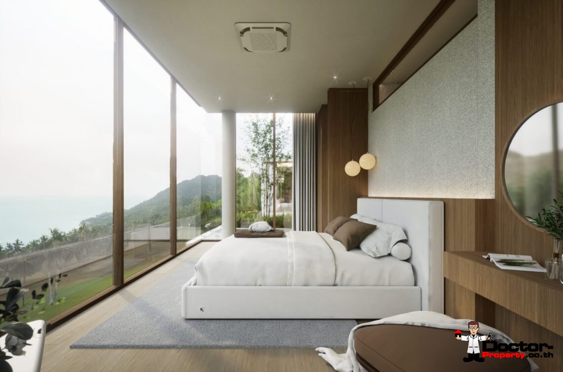 Luxury 3 Bedroom Pool Villa with Sea View in Plai Laem, Koh Samui – For Sale