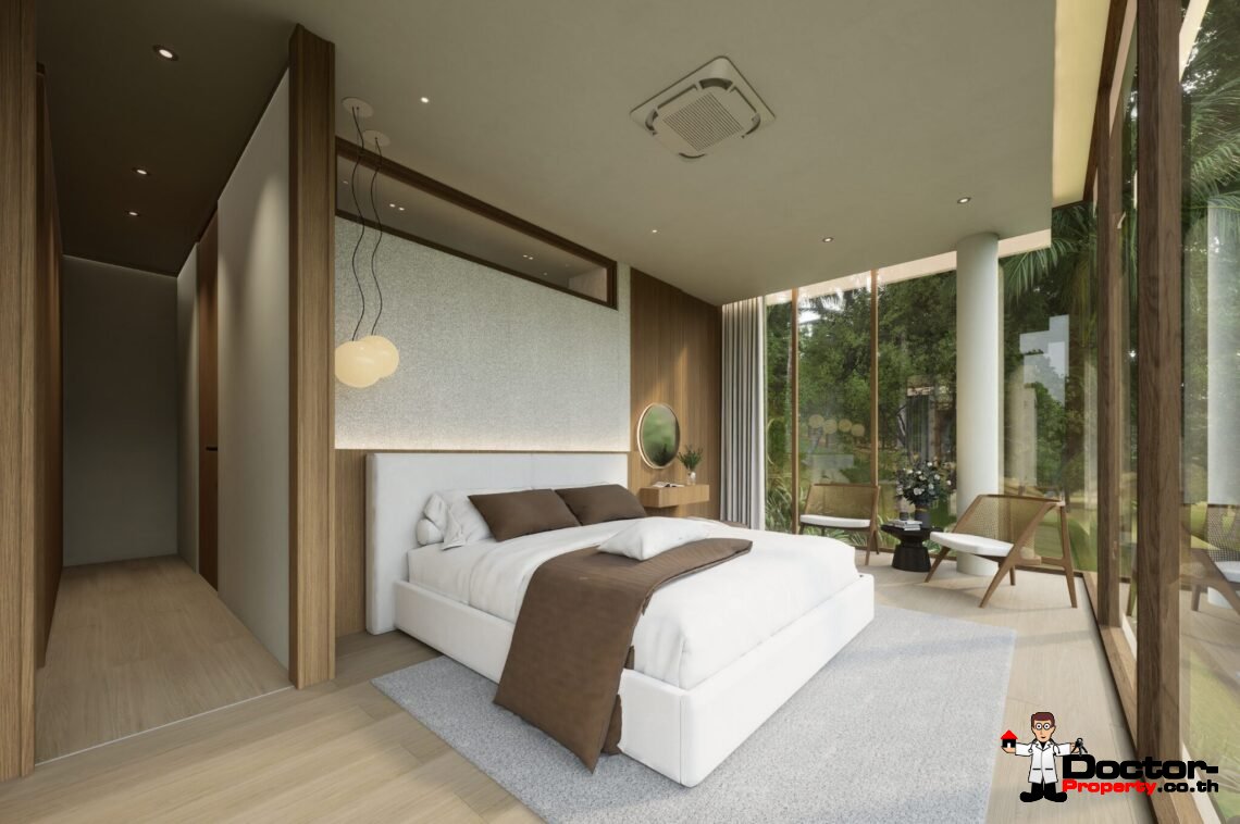 Luxury 3 Bedroom Pool Villa with Sea View in Plai Laem, Koh Samui – For Sale