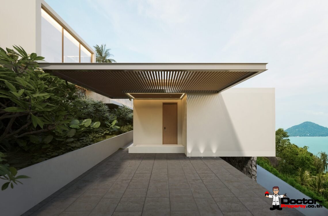 Luxury 3 Bedroom Pool Villa with Sea View in Plai Laem, Koh Samui – For Sale