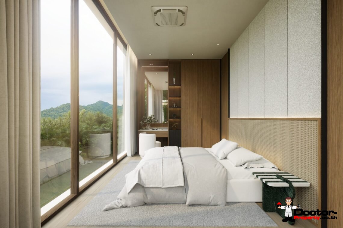 Luxury 3 Bedroom Pool Villa with Sea View in Plai Laem, Koh Samui – For Sale