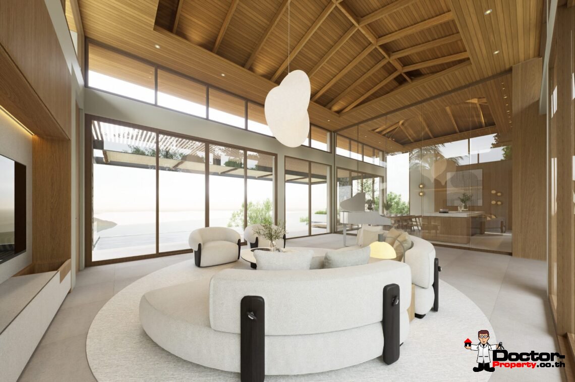 Luxury 4 Bedroom Pool Villa with Sea View in Plai Laem, Koh Samui – For Sale