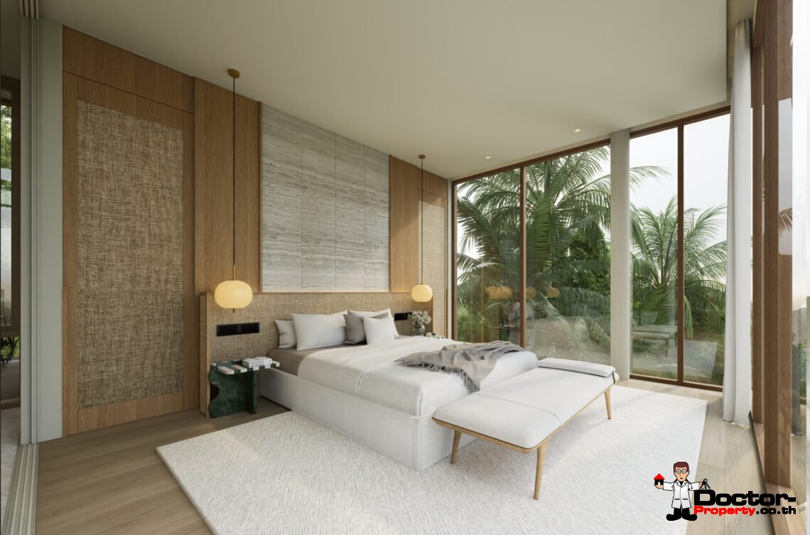 Luxury 4 Bedroom Pool Villa with Sea View in Plai Laem, Koh Samui – For Sale