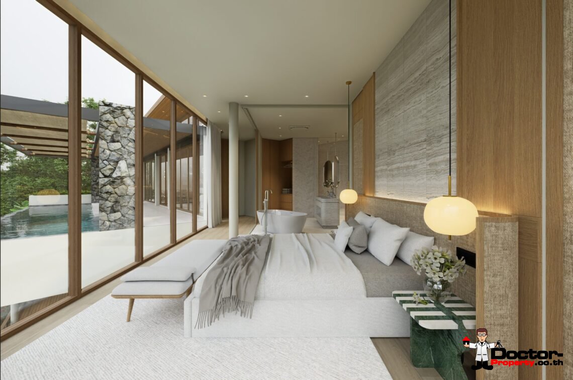 Luxury 4 Bedroom Pool Villa with Sea View in Plai Laem, Koh Samui – For Sale