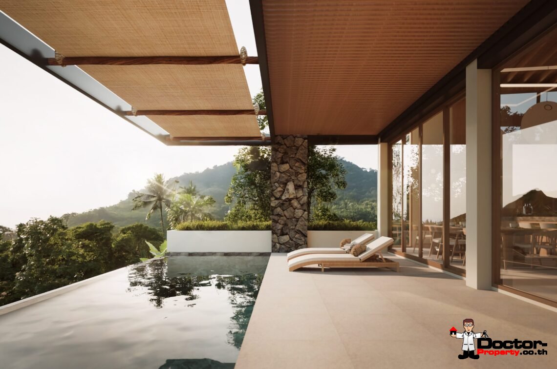 Luxury 4 Bedroom Pool Villa with Sea View in Plai Laem, Koh Samui – For Sale