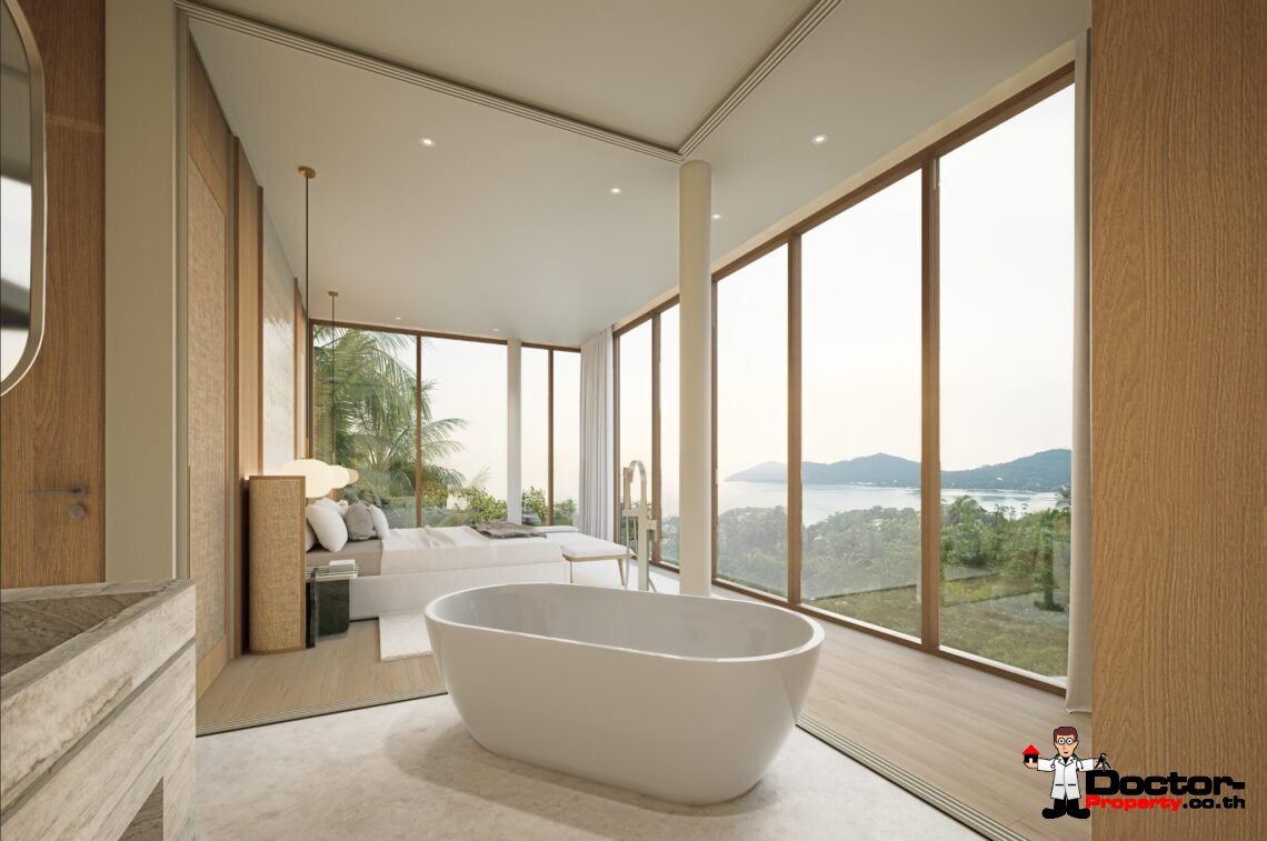 Luxury 4 Bedroom Pool Villa with Sea View in Plai Laem, Koh Samui – For Sale