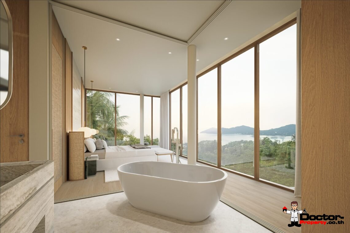 Luxury 4 Bedroom Pool Villa with Sea View in Plai Laem, Koh Samui – For Sale
