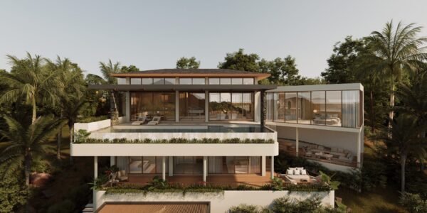 Luxury 4 Bedroom Pool Villa with Sea View in Plai Laem, Koh Samui – For Sale