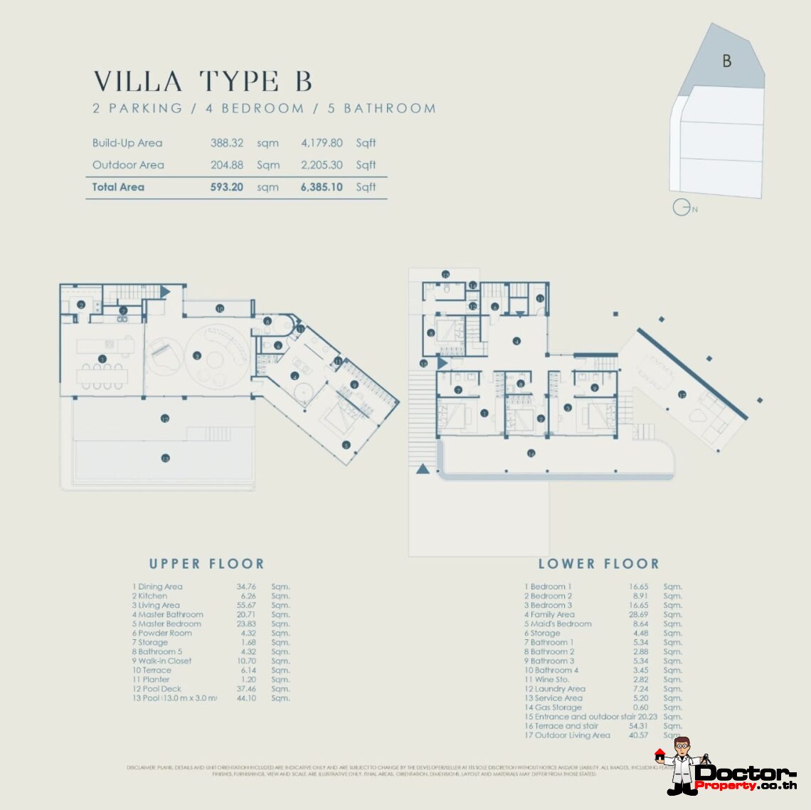 Luxury 4 Bedroom Pool Villa with Sea View in Plai Laem, Koh Samui – For Sale