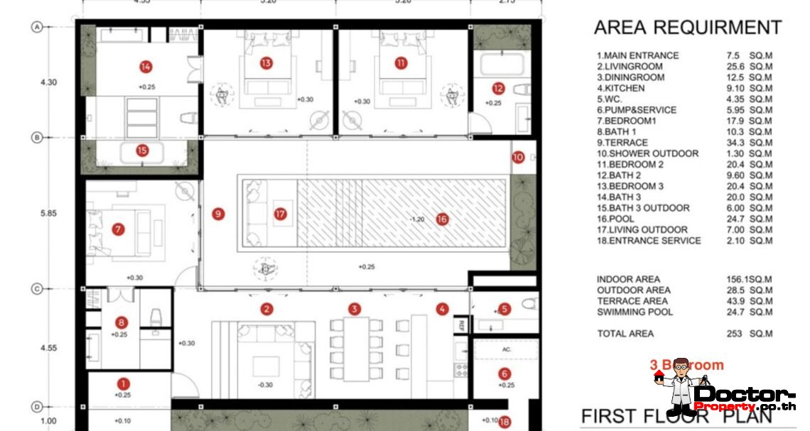Modern 1-3 Bedroom Pool Villa in Mae Nam, Koh Samui – For Sale