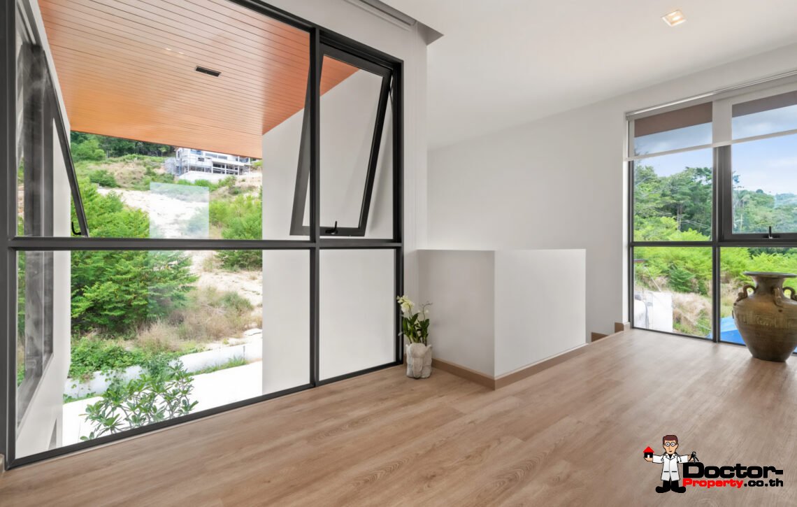 New 3 Bedroom Pool Villa with Partial Sea View in Ban Tai, Koh Samui – For Sale