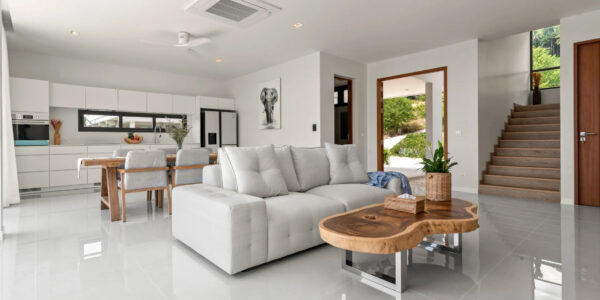 New 3 Bedroom Pool Villa with Partial Sea View in Ban Tai, Koh Samui – For Sale