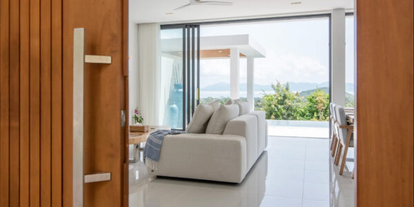 New 3 Bedroom Pool Villa with Partial Sea View in Ban Tai, Koh Samui – For Sale