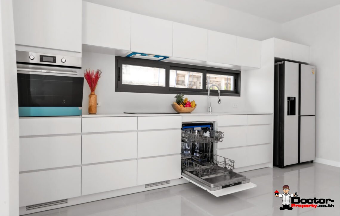 New 3 Bedroom Pool Villa with Partial Sea View in Ban Tai, Koh Samui – For Sale