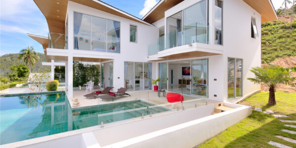 Modern 3 Bedroom Pool Villa with Sea View in Chaweng Noi, Koh Samui – For Sale