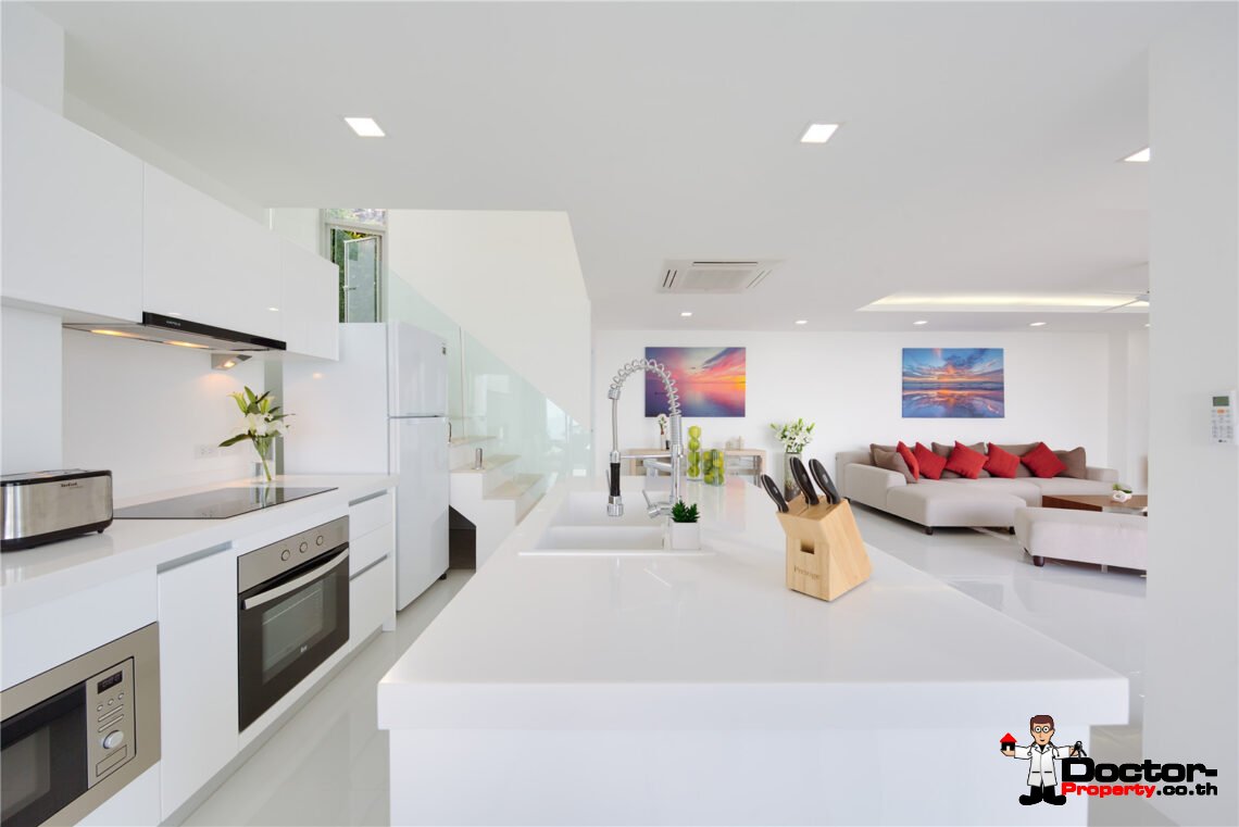 Modern 3 Bedroom Pool Villa with Sea View in Chaweng Noi, Koh Samui – For Sale