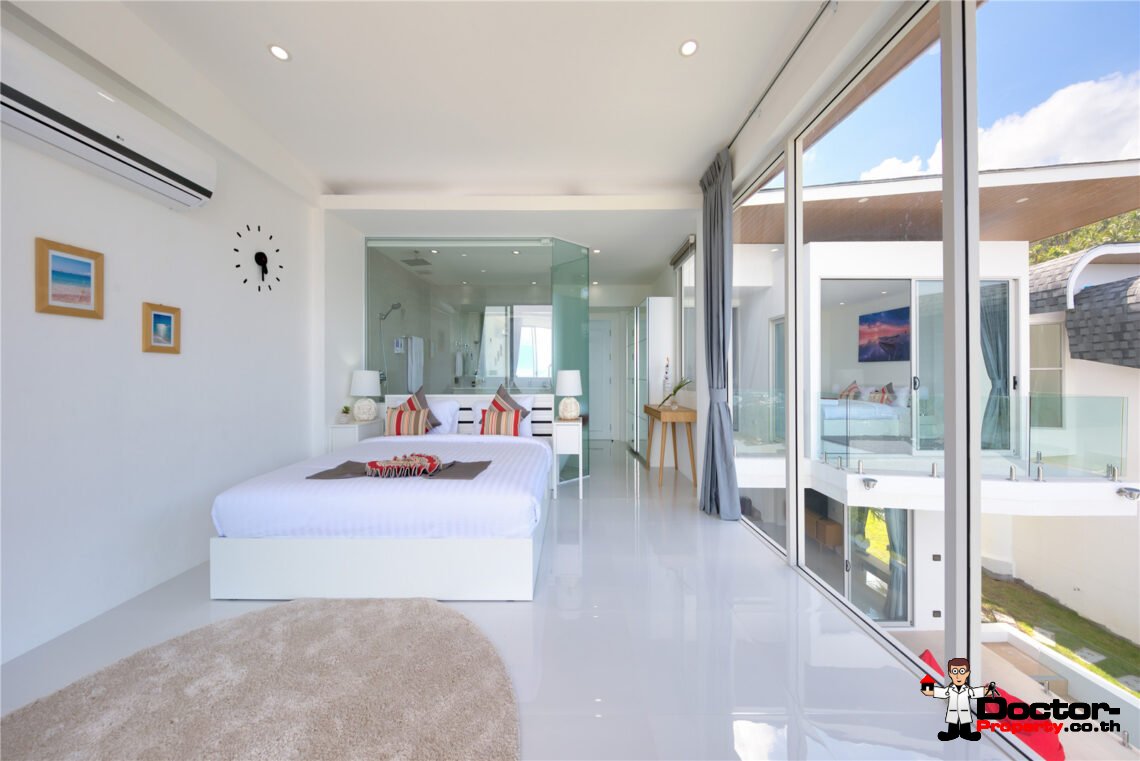 Modern 3 Bedroom Pool Villa with Sea View in Chaweng Noi, Koh Samui – For Sale