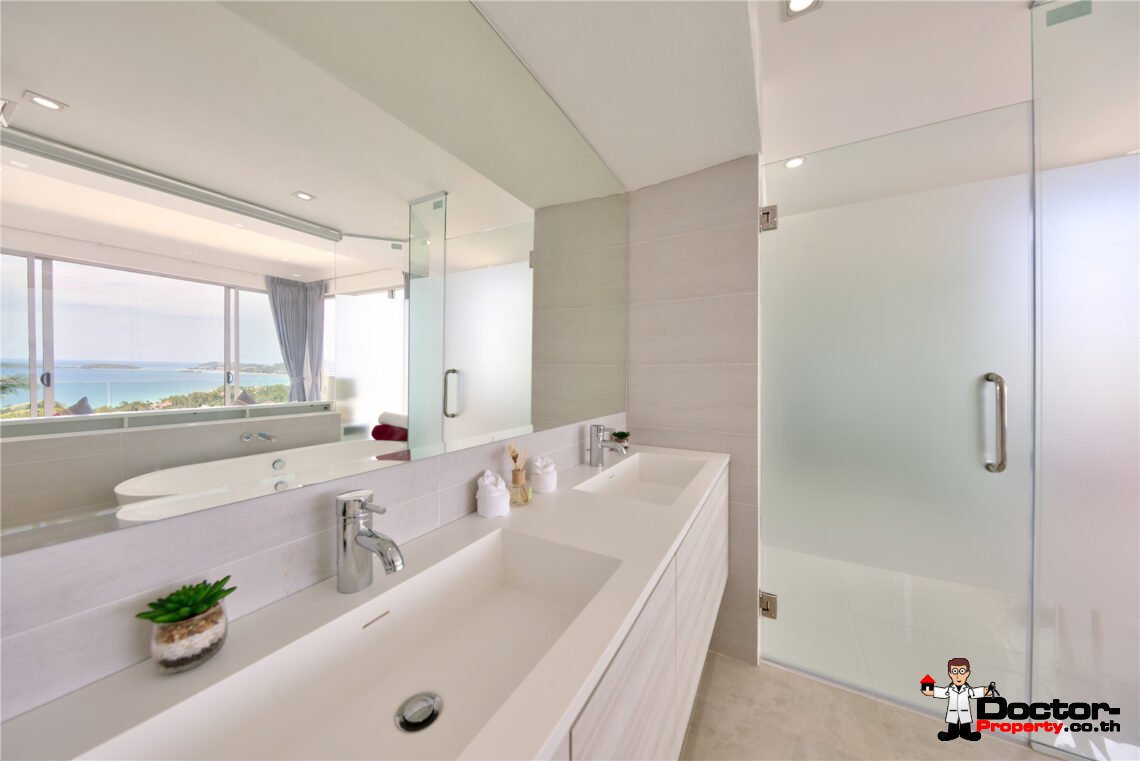 Modern 3 Bedroom Pool Villa with Sea View in Chaweng Noi, Koh Samui – For Sale