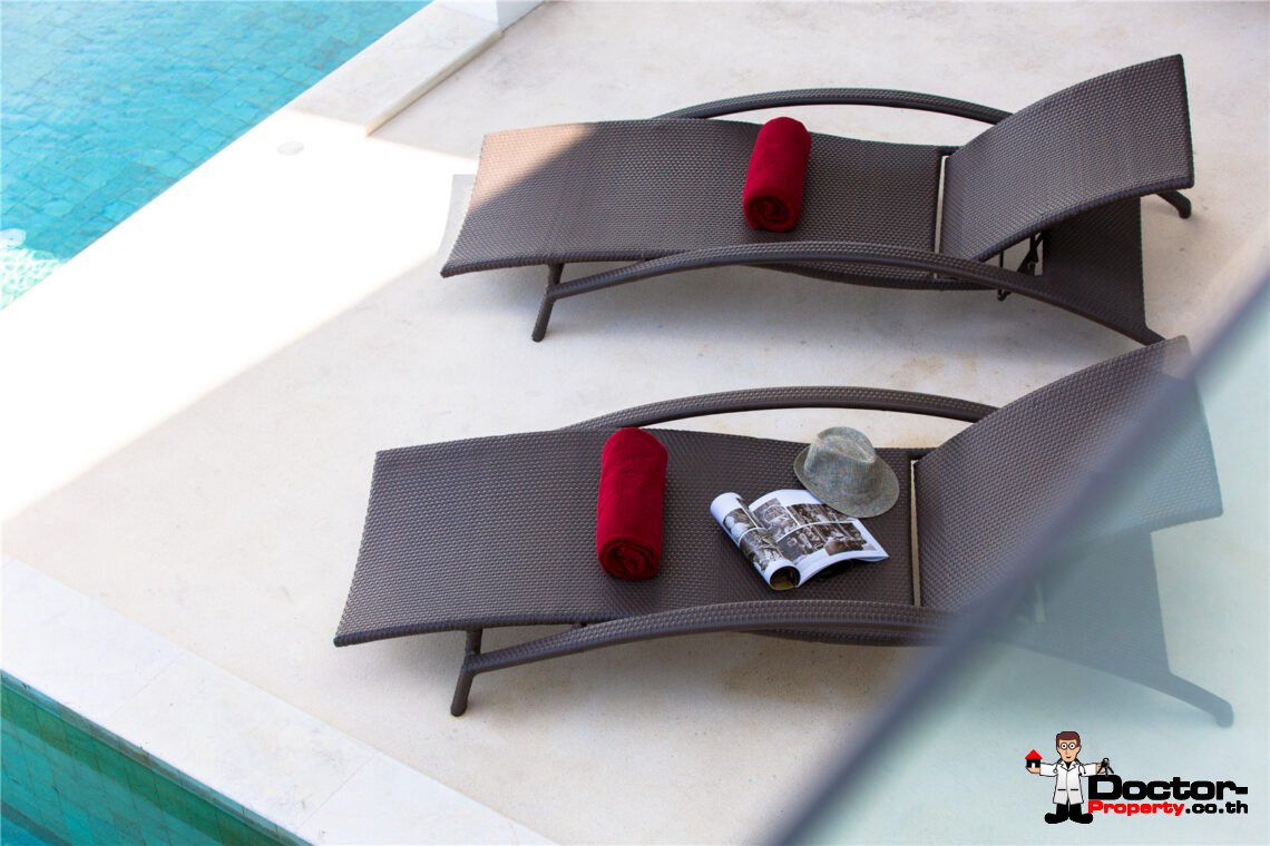 Modern 3 Bedroom Pool Villa with Sea View in Chaweng Noi, Koh Samui – For Sale