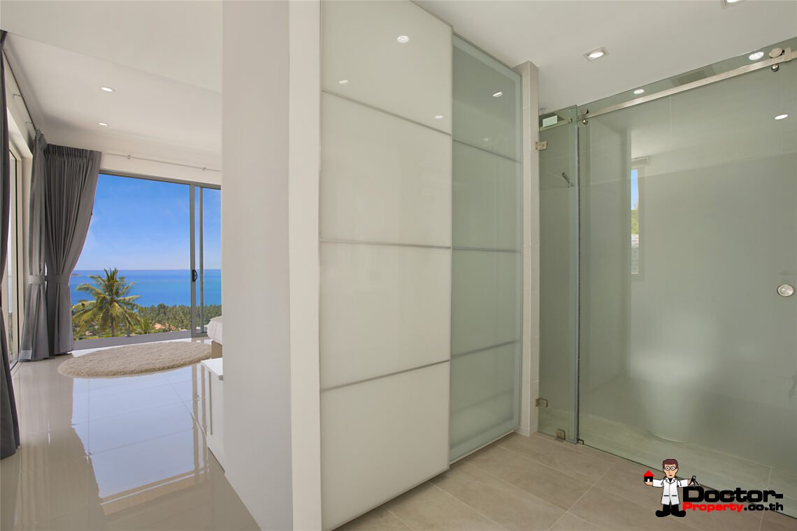 Modern 3 Bedroom Pool Villa with Sea View in Chaweng Noi, Koh Samui – For Sale