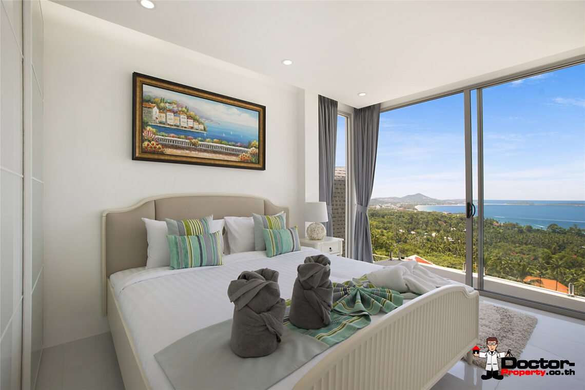 Modern 3 Bedroom Pool Villa with Sea View in Chaweng Noi, Koh Samui – For Sale