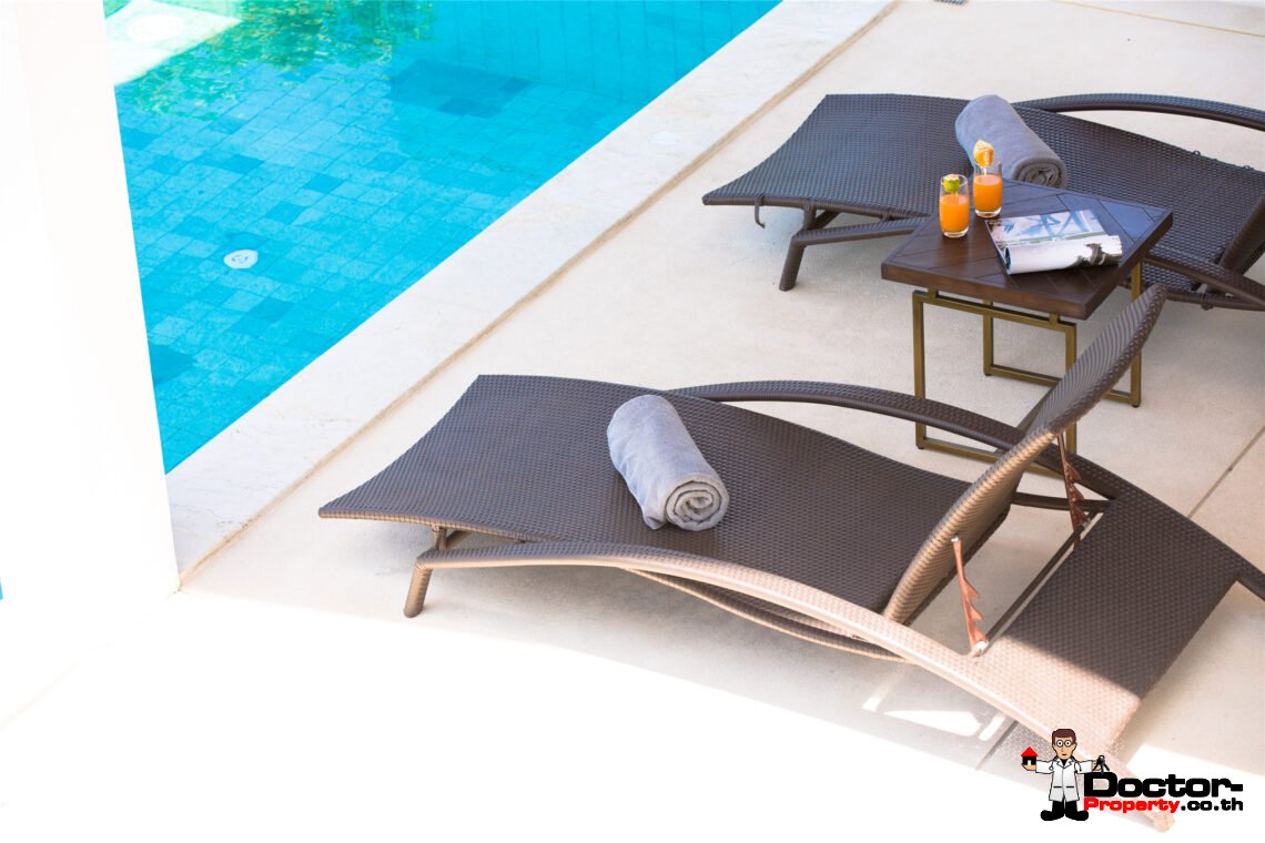 Modern 3 Bedroom Pool Villa with Sea View in Chaweng Noi, Koh Samui – For Sale