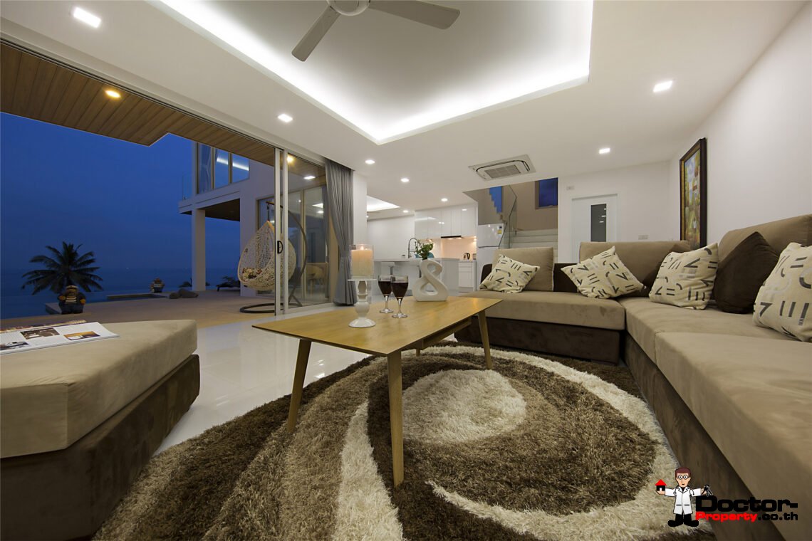 Modern 3 Bedroom Pool Villa with Sea View in Chaweng Noi, Koh Samui – For Sale