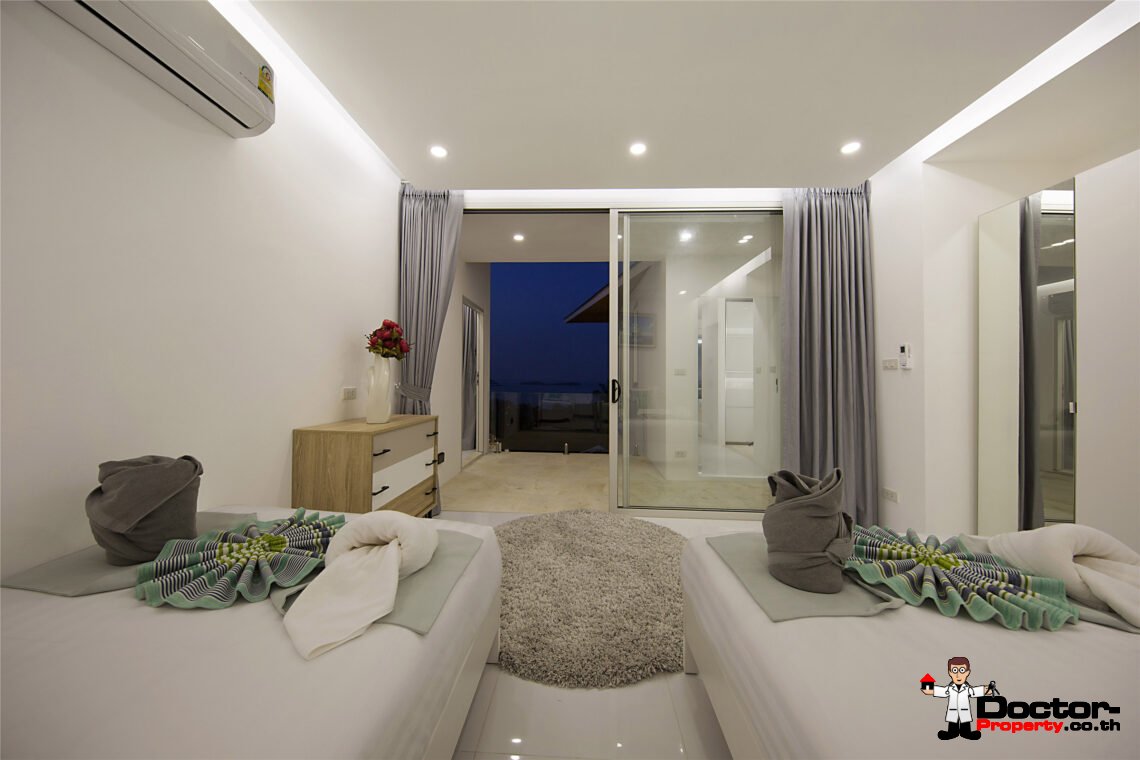 Modern 3 Bedroom Pool Villa with Sea View in Chaweng Noi, Koh Samui – For Sale