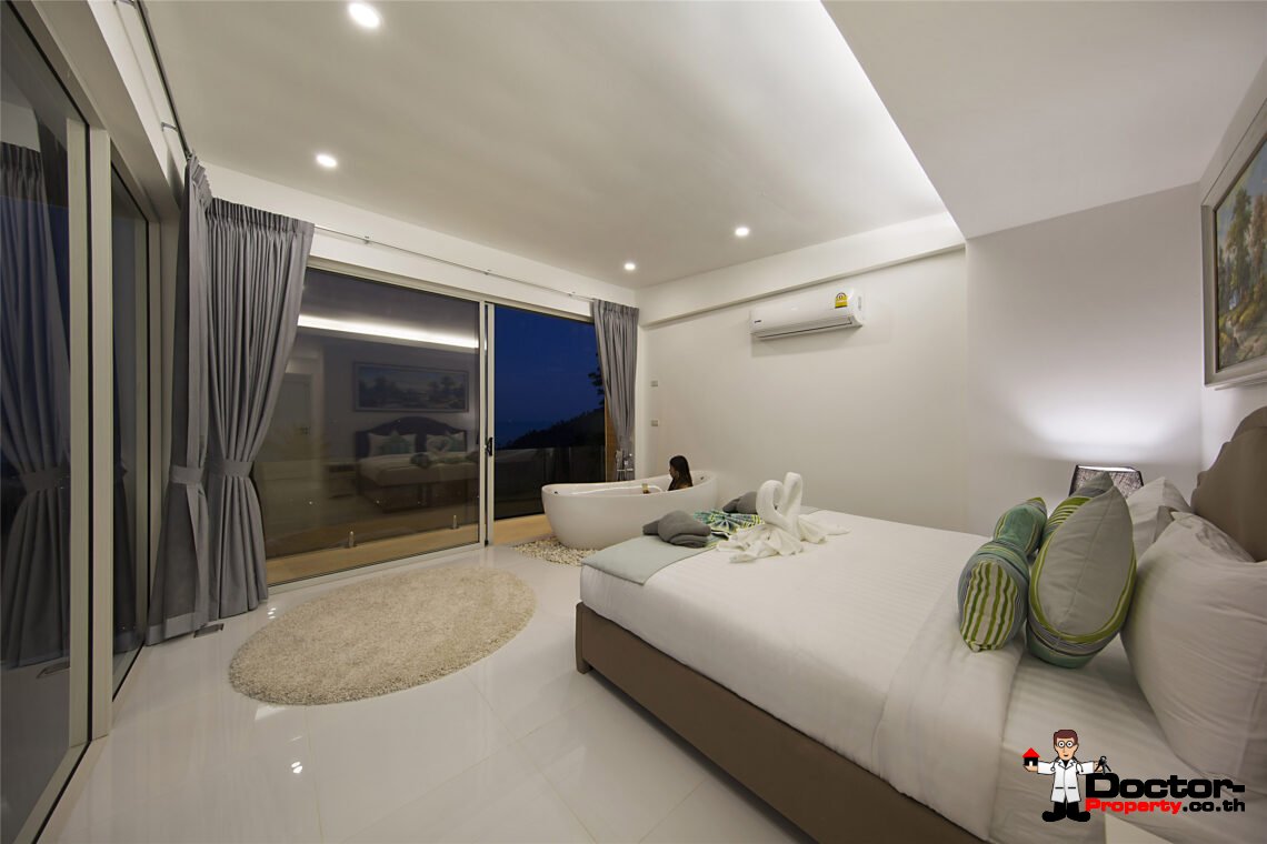 Modern 3 Bedroom Pool Villa with Sea View in Chaweng Noi, Koh Samui – For Sale