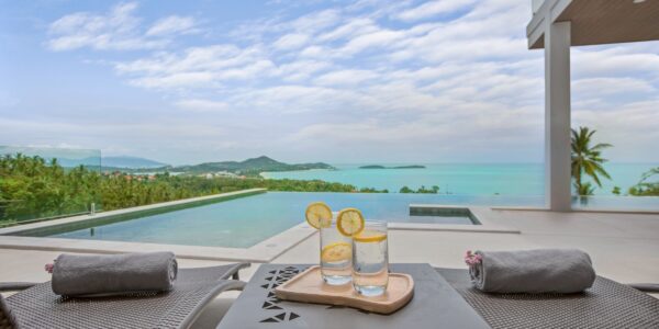3 Bedroom Pool Villa with Sea View in Chaweng Noi, Koh Samui – For Sale