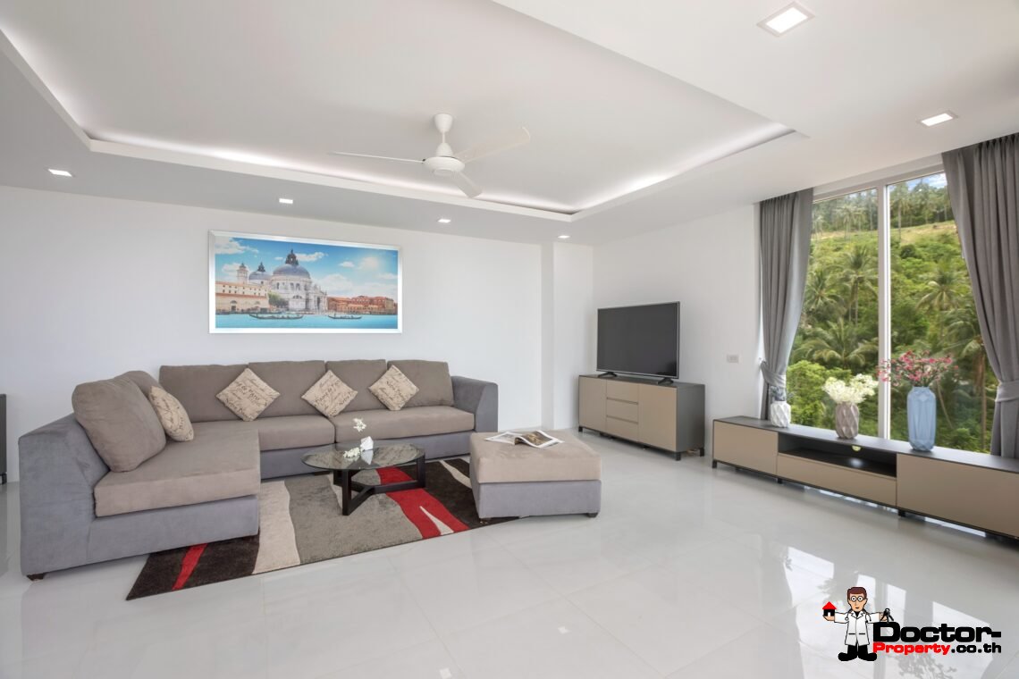 3 Bedroom Pool Villa with Sea View in Chaweng Noi, Koh Samui – For Sale