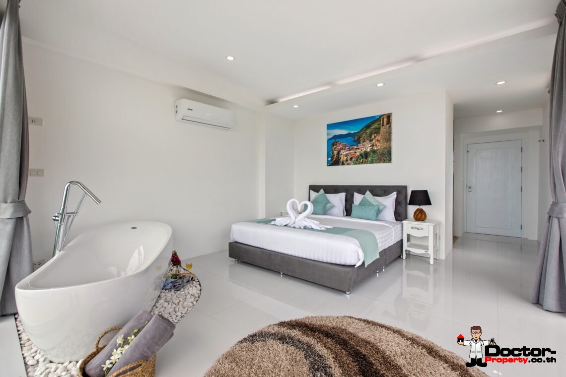 3 Bedroom Pool Villa with Sea View in Chaweng Noi, Koh Samui – For Sale