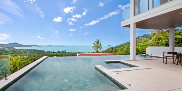 3 Bedroom Pool Villa with Sea View in Chaweng Noi, Koh Samui – For Sale