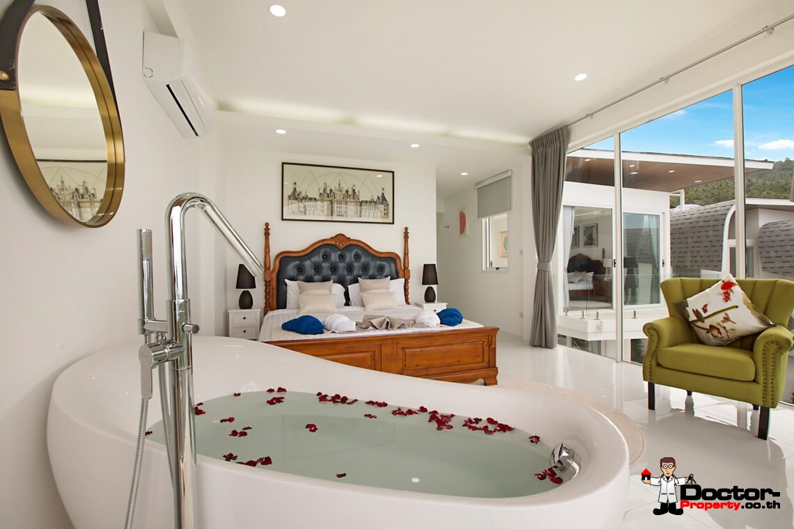 Modern 3 Bedroom Pool Villa with Sea View in Chaweng Noi, Koh Samui – For Sale