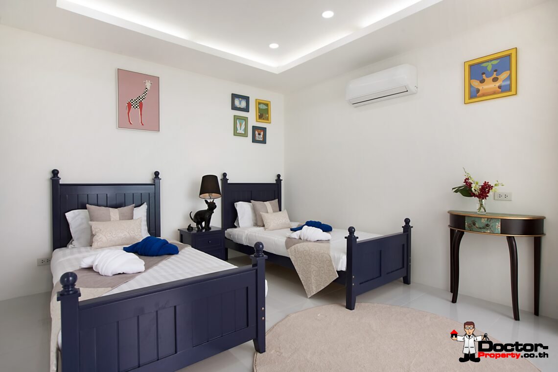 Modern 3 Bedroom Pool Villa with Sea View in Chaweng Noi, Koh Samui – For Sale