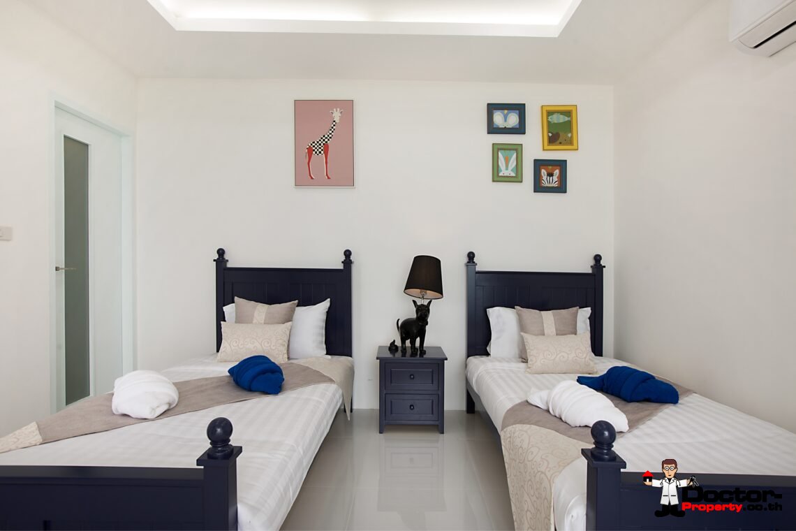 Modern 3 Bedroom Pool Villa with Sea View in Chaweng Noi, Koh Samui – For Sale