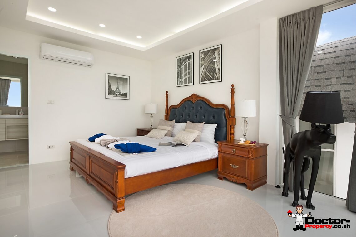 Modern 3 Bedroom Pool Villa with Sea View in Chaweng Noi, Koh Samui – For Sale