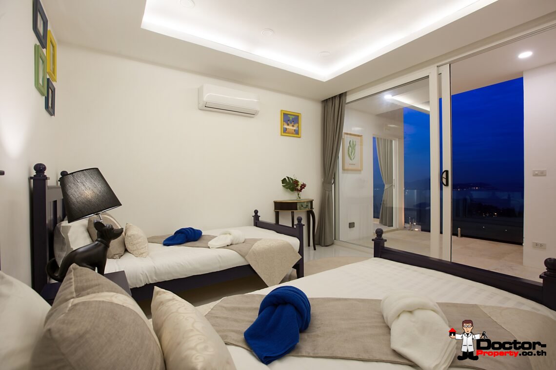 Modern 3 Bedroom Pool Villa with Sea View in Chaweng Noi, Koh Samui – For Sale