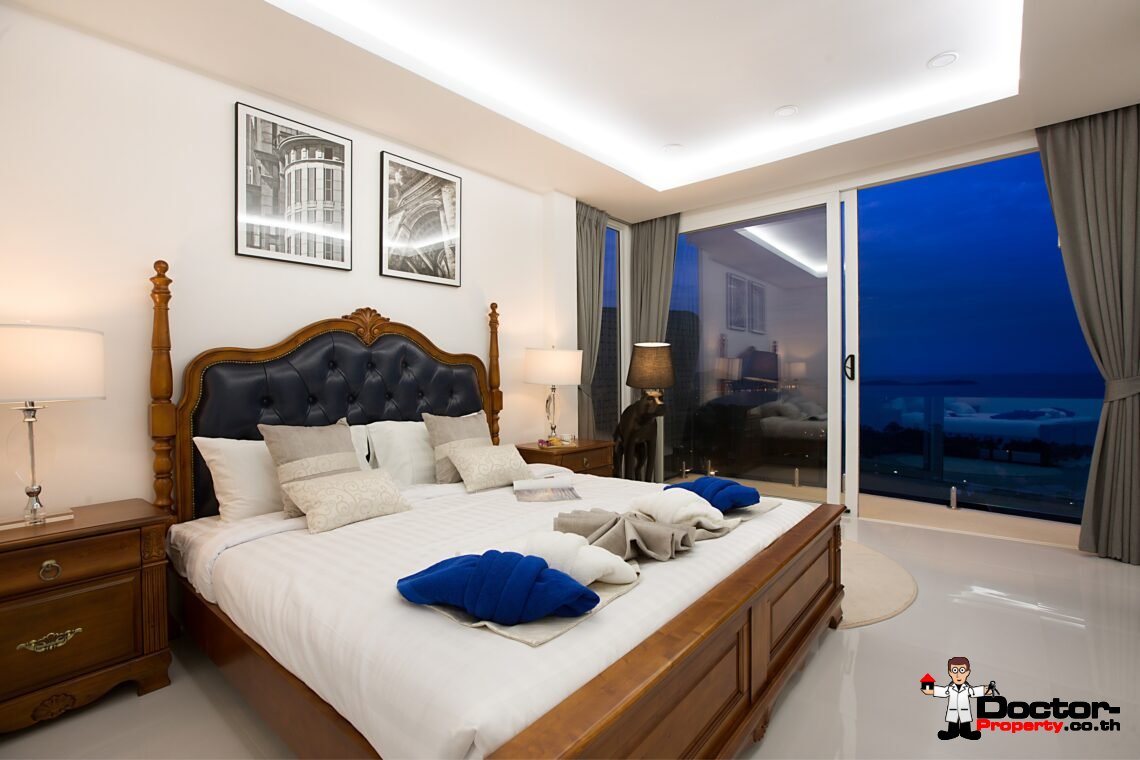 Modern 3 Bedroom Pool Villa with Sea View in Chaweng Noi, Koh Samui – For Sale