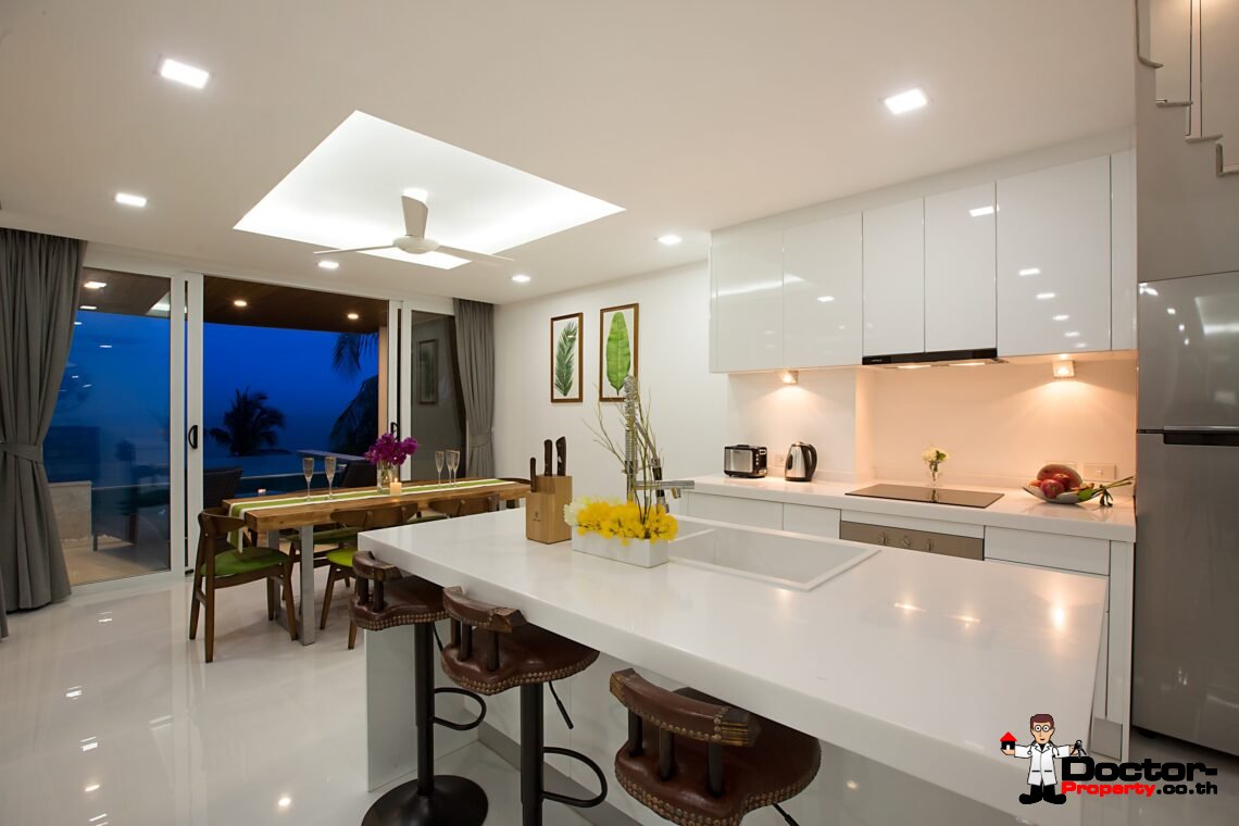 Modern 3 Bedroom Pool Villa with Sea View in Chaweng Noi, Koh Samui – For Sale