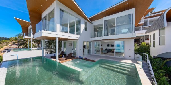 Modern 3 Bedroom Pool Villa with Sea View in Chaweng Noi, Koh Samui – For Sale