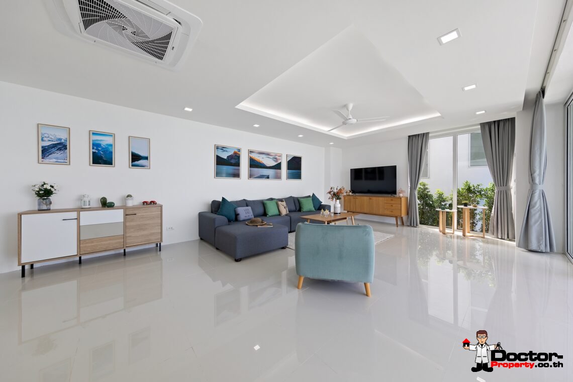 Modern 3 Bedroom Pool Villa with Sea View in Chaweng Noi, Koh Samui – For Sale