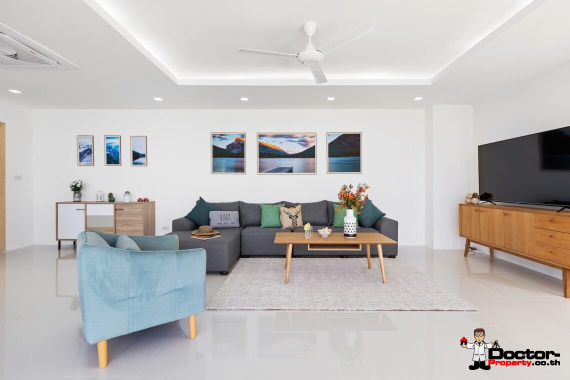 Modern 3 Bedroom Pool Villa with Sea View in Chaweng Noi, Koh Samui – For Sale