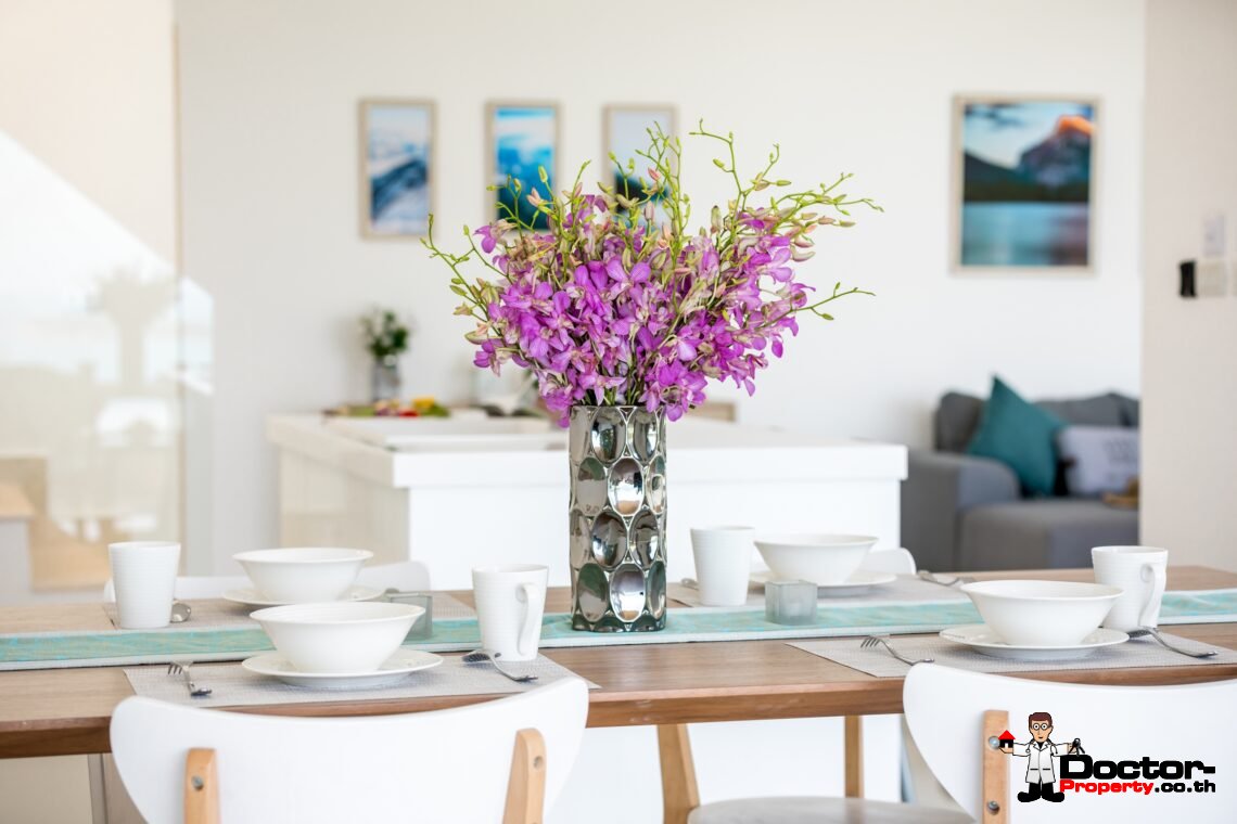 Modern 3 Bedroom Pool Villa with Sea View in Chaweng Noi, Koh Samui – For Sale