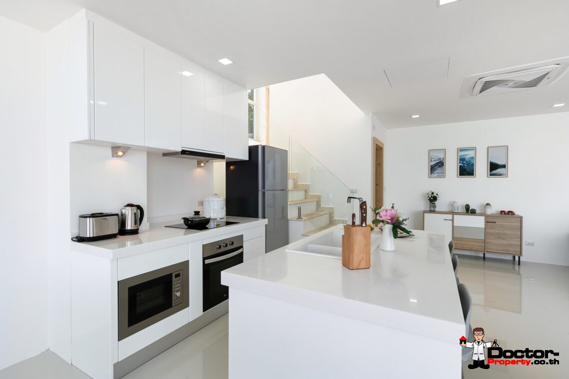 Modern 3 Bedroom Pool Villa with Sea View in Chaweng Noi, Koh Samui – For Sale