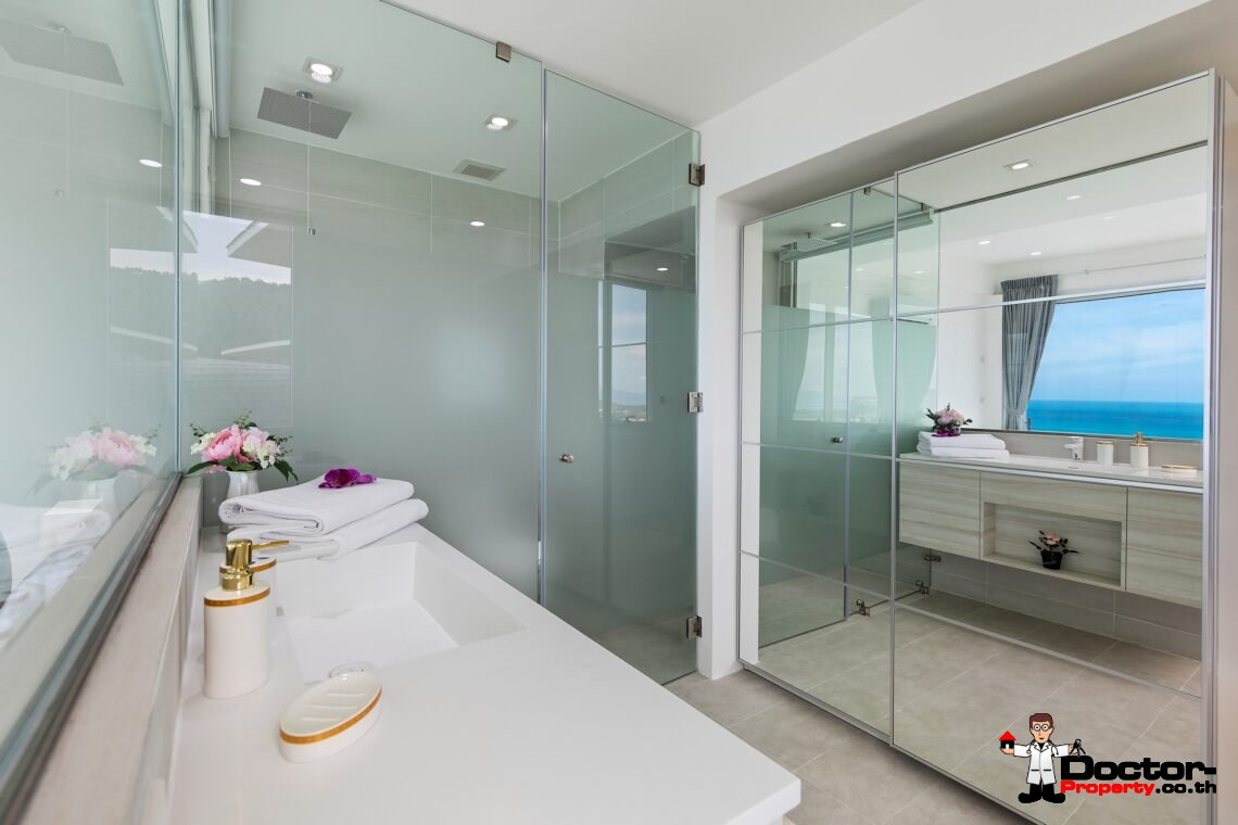Modern 3 Bedroom Pool Villa with Sea View in Chaweng Noi, Koh Samui – For Sale