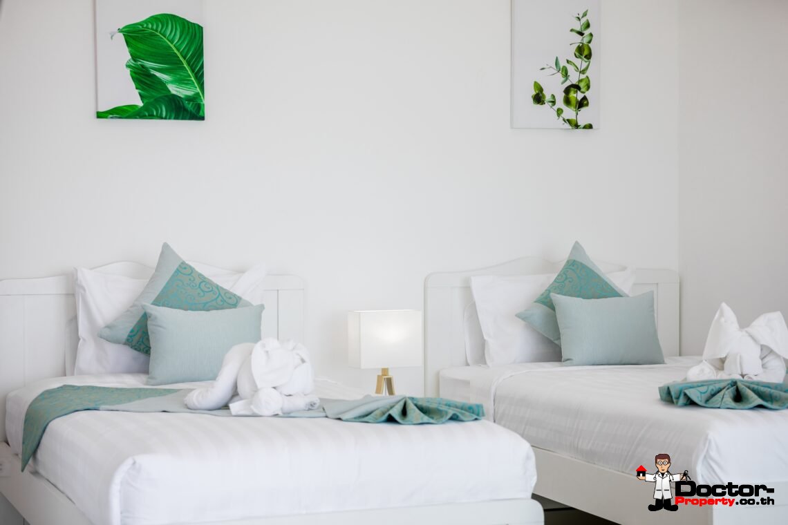 Modern 3 Bedroom Pool Villa with Sea View in Chaweng Noi, Koh Samui – For Sale