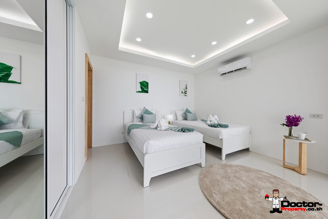 Modern 3 Bedroom Pool Villa with Sea View in Chaweng Noi, Koh Samui – For Sale